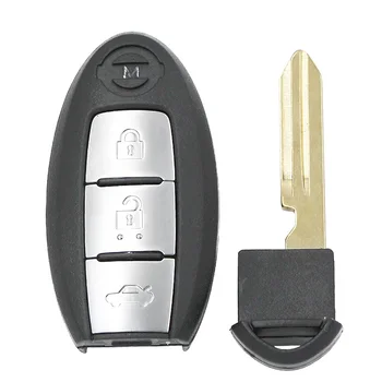 3 Gumbi, Smart Remote Key Fob Stavec 433MHz s 47 Čip Za Nissan Teana 2013-FCC ID:KR5S180144014