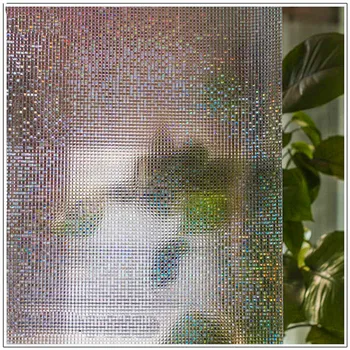 30*200 cm Barvni mozaik vzorec Motno Motnega Okno Filmov Vinil Statične Oklepajo samolepilni Zasebnosti Stekla Nalepke