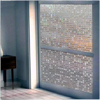 30*200 cm Barvni mozaik vzorec Motno Motnega Okno Filmov Vinil Statične Oklepajo samolepilni Zasebnosti Stekla Nalepke