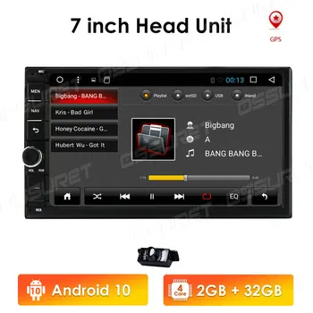 Android 10 2 Din avtoradio Multimedijski Predvajalnik Videa Univerzalni auto Stereo GPS ZEMLJEVID Za Volkswagen Nissan Hyundai Kia toyota CR-V