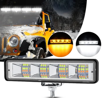 LED delovna Lučka Bar svetlobni pramen Prenosni LED Poplav Luči v Sili Avto SUV Čoln Bar Tovornjak 72W Spremenjene Luči Delovna Svetilka