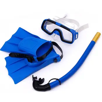Otrok Silikonsko Masko Snorkel Plavanje Očala za Potapljanje, Podvodni Scuba Maske, Dihalke Potapljaške Plavuti Otroci 3PCS Potapljaške Opreme