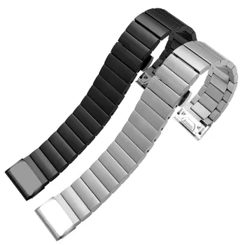 Iz nerjavečega jekla watchband 20 mm 22 mm 26 mm črna srebrna zapestnica za fenix5Xplus 3HR 935 keramični moška manšeta Hitro sprostitev
