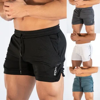 2019 Poletje mens hlače Jogger Fitnes moda Priložnostne telovadnic Joggers Bodybuilding trening Dihanje, hitro sušenje Plaža hlače