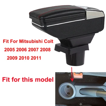 Za Mitsubishi Colt 2005-2011 Avto Armrest Polje Centralno Shranjevanje Vsebine Polje Držalo Pepelnik Notranje Zadeve Avto-Styling Dodatki