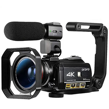 Videokamera Vlog Video Camera 4K za YouTube, Blogger, Ordro AC3 IR Nočno Vizijo WiFi 1080P 60FPS Strokovno Digitalne Videokamere