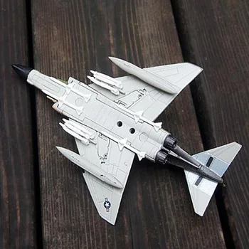 1/144 F-4C Camo Barve Klasičnih Vojaških Letal Letalo Modeli Igrača za Odrasle Otroci Igrače za Prikaz Letalo Zbirk Spominkov