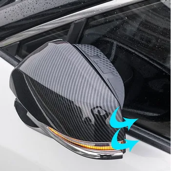 Rearview Mirror Dež Obrvi Za Toyota RAV4 RAV-4 2019 2020 2021 Spremenjeno Reflektivni Ogledalo Avto Okras Avto Dodatki