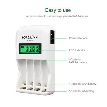 PALO 8 kos 1100mAh 1,2 v AAA polnilne baterije za fotoaparat, MP3, mp4 microphoneplacement baterije