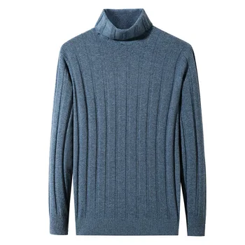 Moške turtleneck debele zimske korejski edition slim 2020 nov pulover moške volnene plesti pulover znanja XXTZ01