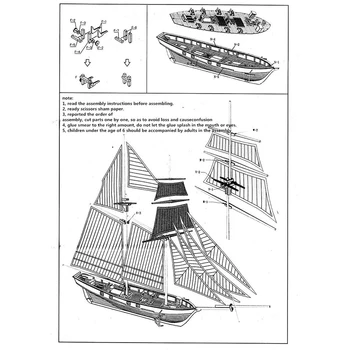 1:100 Obsega Ustvarjalno Mini Leseno Jadrnico Ladje Komplet Čoln Igrača Darilo DIY Ročno izdelan Model Dekoracijo Dobave