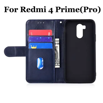 Zadrgo Denarnica Usnjena torbica za Xiaomi Redmi 4 Fundas Mehko TPU Hrbtni Pokrovček za Kartico sim Flip Primeru Redmi 4 Prime Pro Primeru