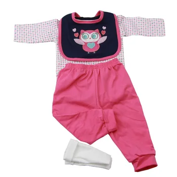 Prerojeni baby doll obleko roza/modra princesa obleko, klobuk, primerni za 50-55 cm silikonski dojenček rodi lutke, dodatki za darilo otrok