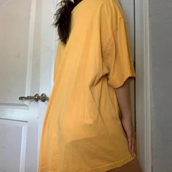 2020 Poletje Znak T-srajce Moda Dekleta Vrhovi Kratek Rokav Tiskanje majice korejske Ženske Obleke, 95% Bombaž