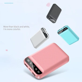 10000mAh Moči Banke za iPhone 11 pro Xiaomi Redmi Powerbank Zunanje Baterije, Mobilni Telefon, Prenosni Polnilec Dvojno USB Poverbank