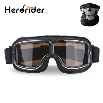 Univerzalni UV Zaščito Retro Vintage Motoristična Očala motorno kolo Skuter Očala Za Kolo, Motor sončna Očala