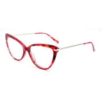 KANDREA 2020 Moda Mačka Oči Ženske Očal Okvir Jasno, Leče Očala Prevelik Kovinski Očala Okvirji Klasično obliko Očal
