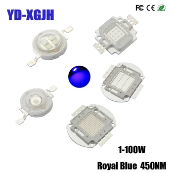 High Power LED Čip Celoten Spekter Rastejo Blue450NM DeepRed 660NM Svetlobe Led1 3 5 10 20 30 50 100W COB Kroglice za Notranjo Rast Rastlin,
