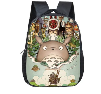12 Inch Tonari no Totoro Moj Sosed Totoro Nahrbtniki Schoolbags Dekleta, Fantje, Otroci Šolske Torbe Vrtec Malčka Nahrbtnik