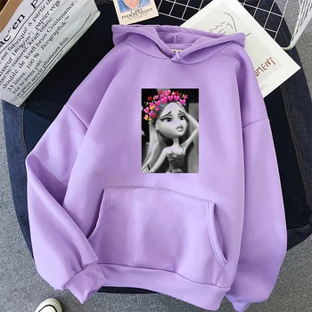 Novo ženske moder pulover s kapuco metulj dekle bratz pismo tiskanja camiseta mujer hoodie priložnostne pozimi femme debel plašč vrhovi na debelo