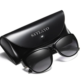 SAYLAYO Modno Oblikovanje Mačka Oči Polarizirana sončna Očala Ženske Lady Elegantna sončna Očala Ženski Vožnje Očala UV400 Zaščito