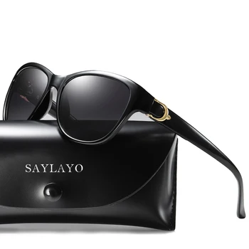 SAYLAYO Modno Oblikovanje Mačka Oči Polarizirana sončna Očala Ženske Lady Elegantna sončna Očala Ženski Vožnje Očala UV400 Zaščito