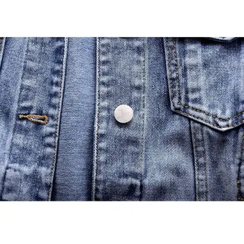 Vintage Težko Delo Beading Vezenje Cvetje Denim Jakna Ženske Vrhnja oblačila Plus velikost Svoboden Priložnostne Ženske Kratke Jeans Jakno Plašč