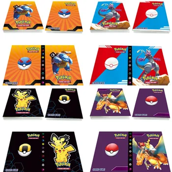 240Pcs Imetnik Album Igrače Zbirk Pokemones Kartice Album Knjiga Vrh Naložen Seznam Igrače Darilo za Otroke