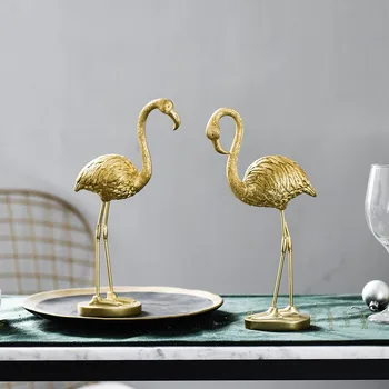 Zlato Flamingo Dekoracijo Za Dom Malih Živali Okras V Dnevni Sobi Pribor Božično Darilo