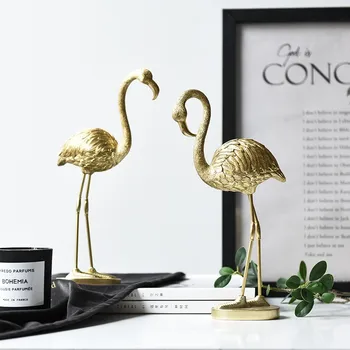 Zlato Flamingo Dekoracijo Za Dom Malih Živali Okras V Dnevni Sobi Pribor Božično Darilo