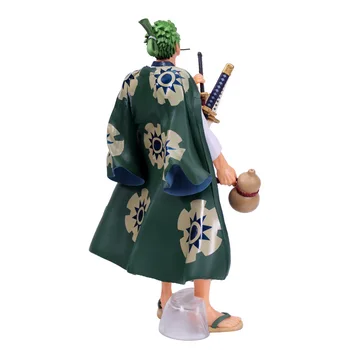 Anime Enem Kosu Wano Državi Roronoa Zoro Kimono Ver. PVC Dejanje Slika Zbirateljske Model Enem Kosu Zoro Igrače Lutka 28 cm