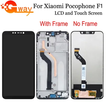 Za XiaoMi Pocophone F1 LCD-Zaslon na Dotik Skupščine+Okvir Popravilo Delov Z Orodji +Lepilo Za XiaoMi Poco F1 LCD