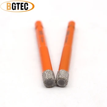 BGTEC 2pcs 8 mm Hex kolenom Quick-fit vrtanje svedri za Vakuumsko Brazed diamantni svedri za ceramie ploščice, granit Suho kronske žage