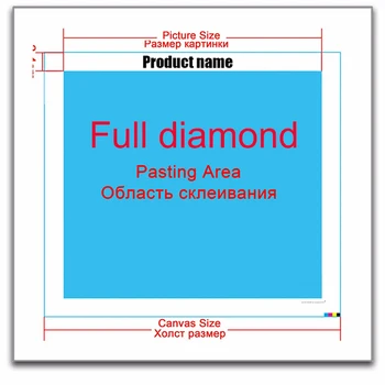 5D DIY Celoten Kvadratni diamond slika 