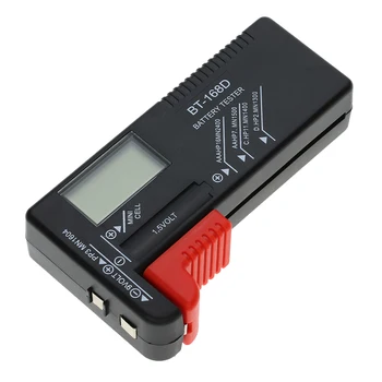 Baterija Kapacitivnost Tester AA/AAA/C/D/9V/1,5 V Univerzalni Gumb za Celično Baterijo Volt Tester za Preverjanje Digitalnega Prikaza Instrumenti