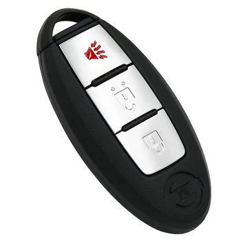3 gumbe brez ključa-go 2+1 gumb za daljinsko tipko FSK 434 MHz PCF7953XTT čip za Nissan Novi X-trail S180144105 s vstavite ključ