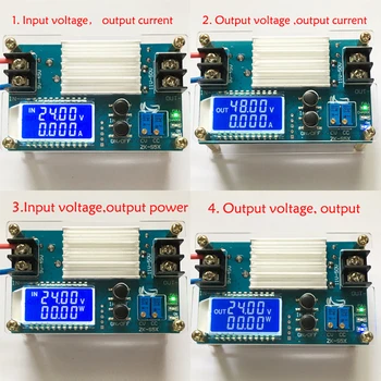 1 kos 5A konstantno napetostjo konstantnim tokom LCD napetosti in toka prikaz nastavljiv povečanje buck power modul je združljiv odbor