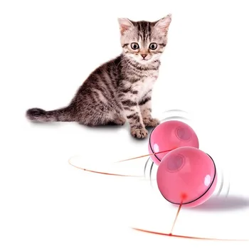 Hišnih Mačk Igrača za Psa LED Luči Auto Vozni Flash Žogo Igrače USB Polnjenje Pametne Hišne Skoki Žogo Lovi Žogo Igrača za Mačke