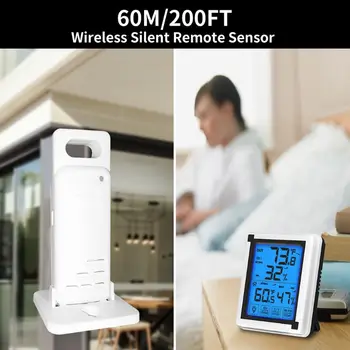2021 Novo Brezžično Prostem Vremenske Postaje ℉/℃ Termometer, Higrometer w/ 3 Napoved Senzor