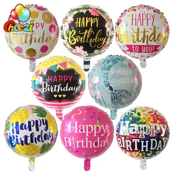 7pcs folijo rojstni balon Globos multi color rojstni dan Decorantion balone Helija, otroci Igrače, okraski stranka dobave