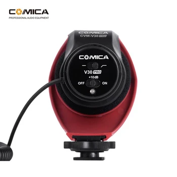 Comica CVM-V30 PRO Kamera Mikrofon Električni Super-Cardioid Directional Kondenzatorja Video Mikrofon za Canon, Nikon, Sony DSLR
