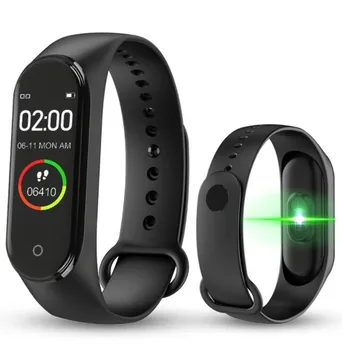 Pametna zapestnica Watch M4 Smart Pasu, Bluetooth, iOS Android Bluetooth Watch Berrych Fitnes Tracker podobno mojemu Band 4