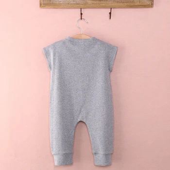 Unisex Newborn Baby Toddler Dekle, Fant, Ki Nosi Brez Rokavov Igralne Obleke Bombaž Jumpsuit Playsuit Obleke