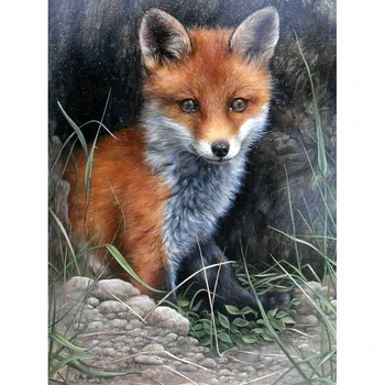 5D DIY mozaik sliko fox križ vezenje diamond slikarstvo živali diamond vezenje mozaik diamond slikarstvo