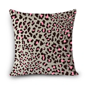 Novo Leopard vzorci tiskanih kavč, blazine doma okrasne blazine 45x45cm bombaž perilo risanka prevleke posteljnina blazino MYJ-H3