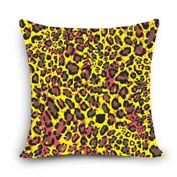 Novo Leopard vzorci tiskanih kavč, blazine doma okrasne blazine 45x45cm bombaž perilo risanka prevleke posteljnina blazino MYJ-H3