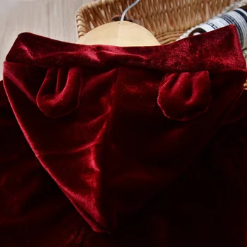 Humor Nosijo Modni otroška Oblačila Obleko Jeseni, Pozimi Žamet Dolgo sleeved Hooded Zgornji del+ Hlače Malčka, Božične Obleke