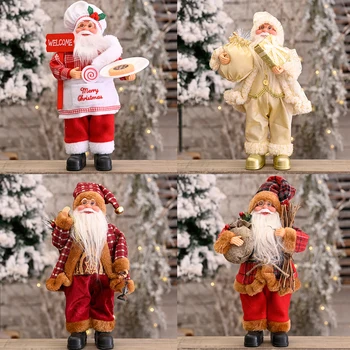 Santa Claus Tradicionalni Božični Santa Figur Decors Xmas Tree Tabela Baubles