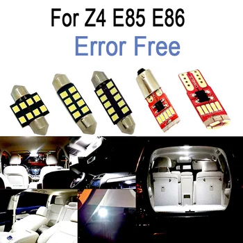 14 X canbus Napak LED lučka za branje Notranjosti kupole Lahka Kit za bmw Z4 E85 E86 Z4 roadster coupe kabriolet (2003-2008)