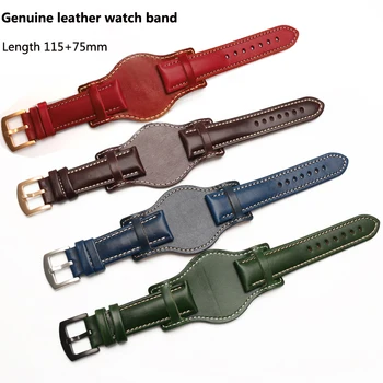 Pravega usnja zapestnico watch trak za moške gledajo band z mat TRAK URE URE 18 mm 20 mm 22 mm ročno usnje brač